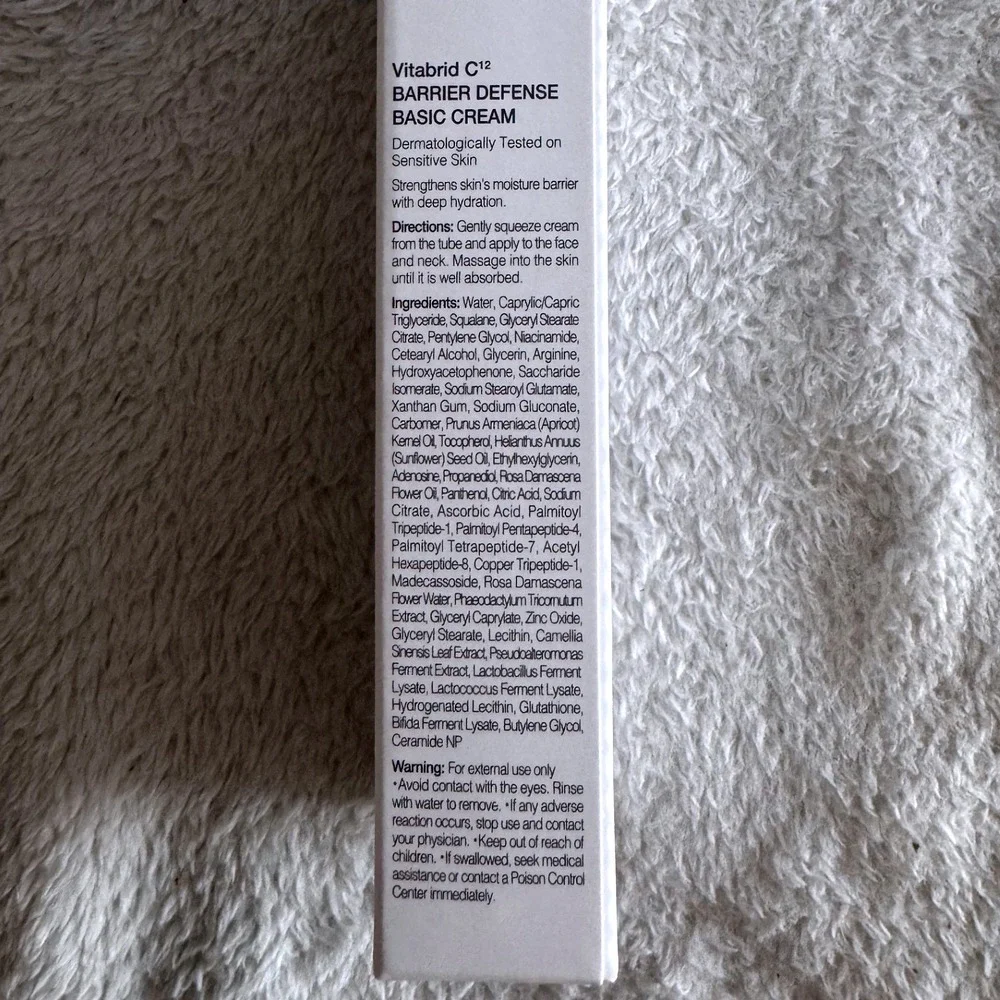 Vitabrid C12 Dr.BRID C Barrier Defense Basic Cream Hydrate Firm K-Beauty 0.68oz